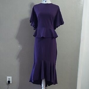 Elegant Purple Women's Dress
